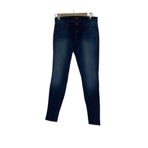J Brand Skinny Leg Avalon Medium Distressed Wash Denim Mid-Rise Stretch Jean 29